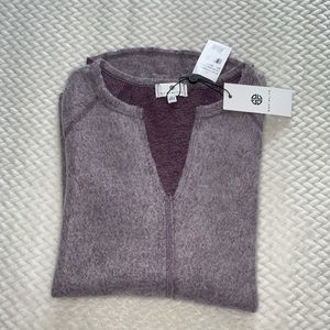 Socialite Split Neck Raglan Top